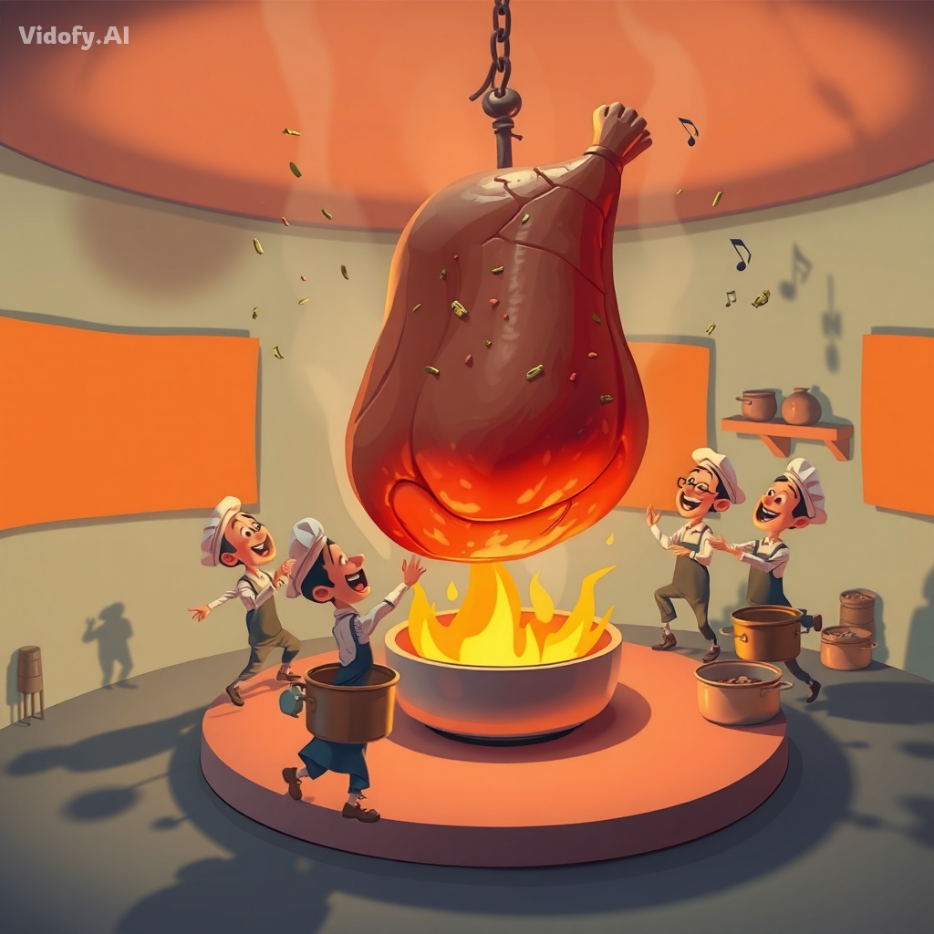 Set in a whimsical, cartoonish world