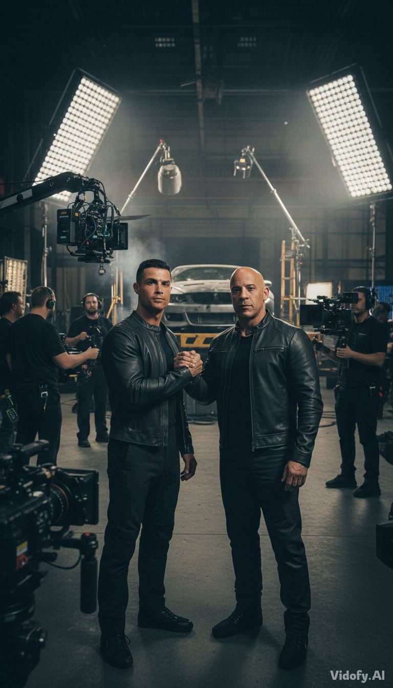 Cinematic behind-the-scenes film set from Fast & Furious 11.
Cri